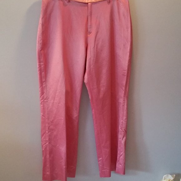 Gap cropped stretch pink pants - Picture 2 of 6